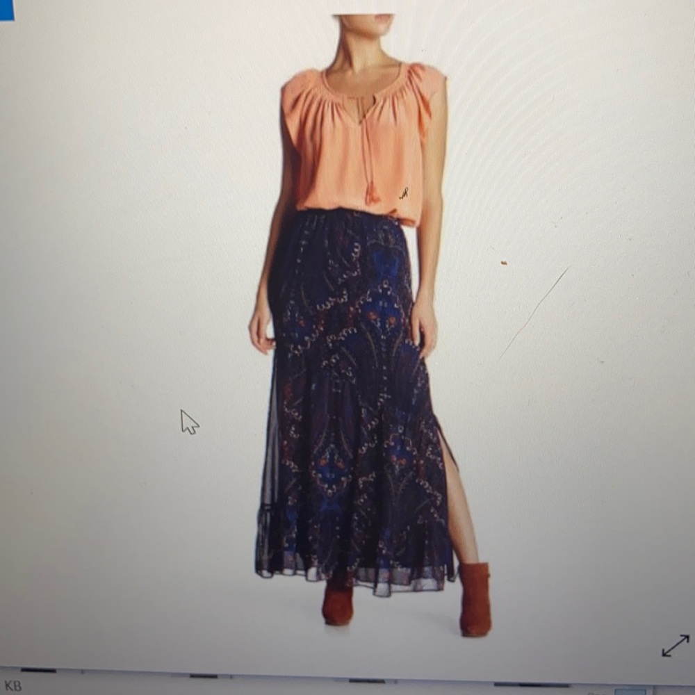 Joie Silk Maxi Skirt